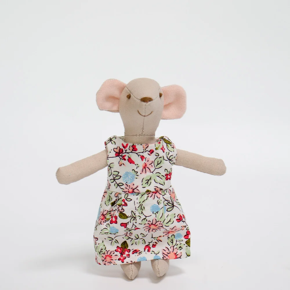 韓国風のかわいい3D綿入りの癒し系マウスドール、布製人形、赤ちゃんのおもちゃ、写真撮影用小道具