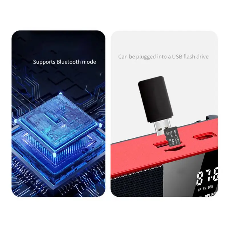 Портативные радиоприемники Портативный цифровой AM FM метеорологический радиоприемник Маленький фонарик снаряжение для выживания Разъем для наушников Гаджет для кемпинга в помещении