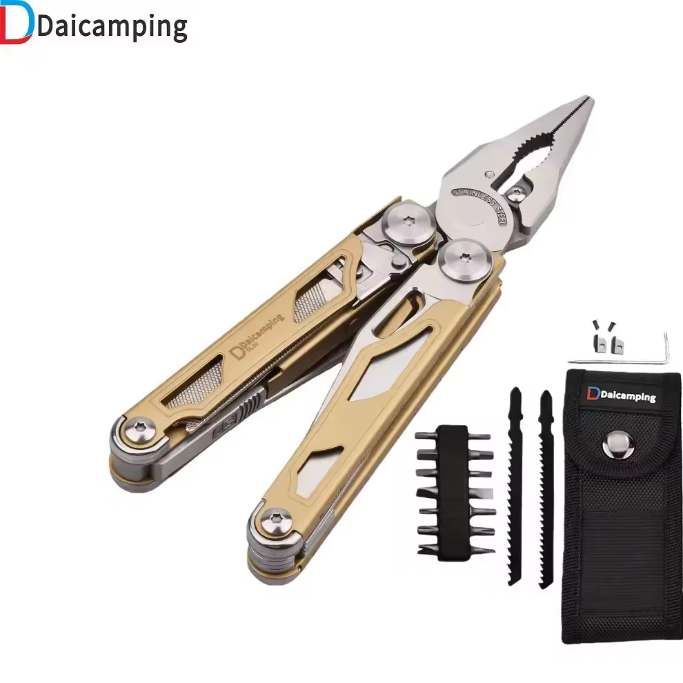Нож Daicamping DL30 DL25 DL301 со сменными деталями, многофункциональный инструмент, резак, EDC-инструмент, снаряжение для выживания, плоскогубцы, складной нож.