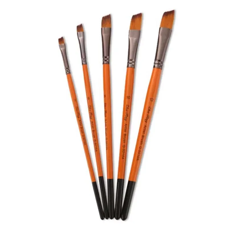 12Pcs/lot Paint Brush Set  Art Drawing Brushes Wooden Handle Brushes For Acrylic Painting Supplies