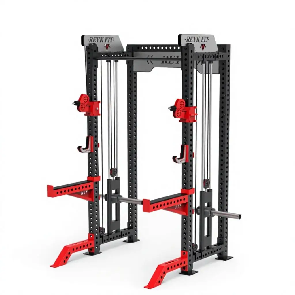 Customizable Professional Heavy Duty Plate Loaded Functional Trainer Power Rack Cable Machine Adjustable for Home Commercial Gym