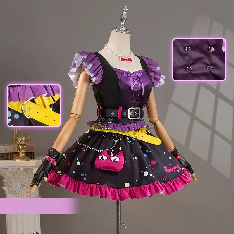 أزياء نسائية رائعة التأثيرية تنورة الحفلات المسائية الشيطان الحلو ملابس نسائية للفتيات لوليتا زي الهالوين ملابس لعب الأدوار