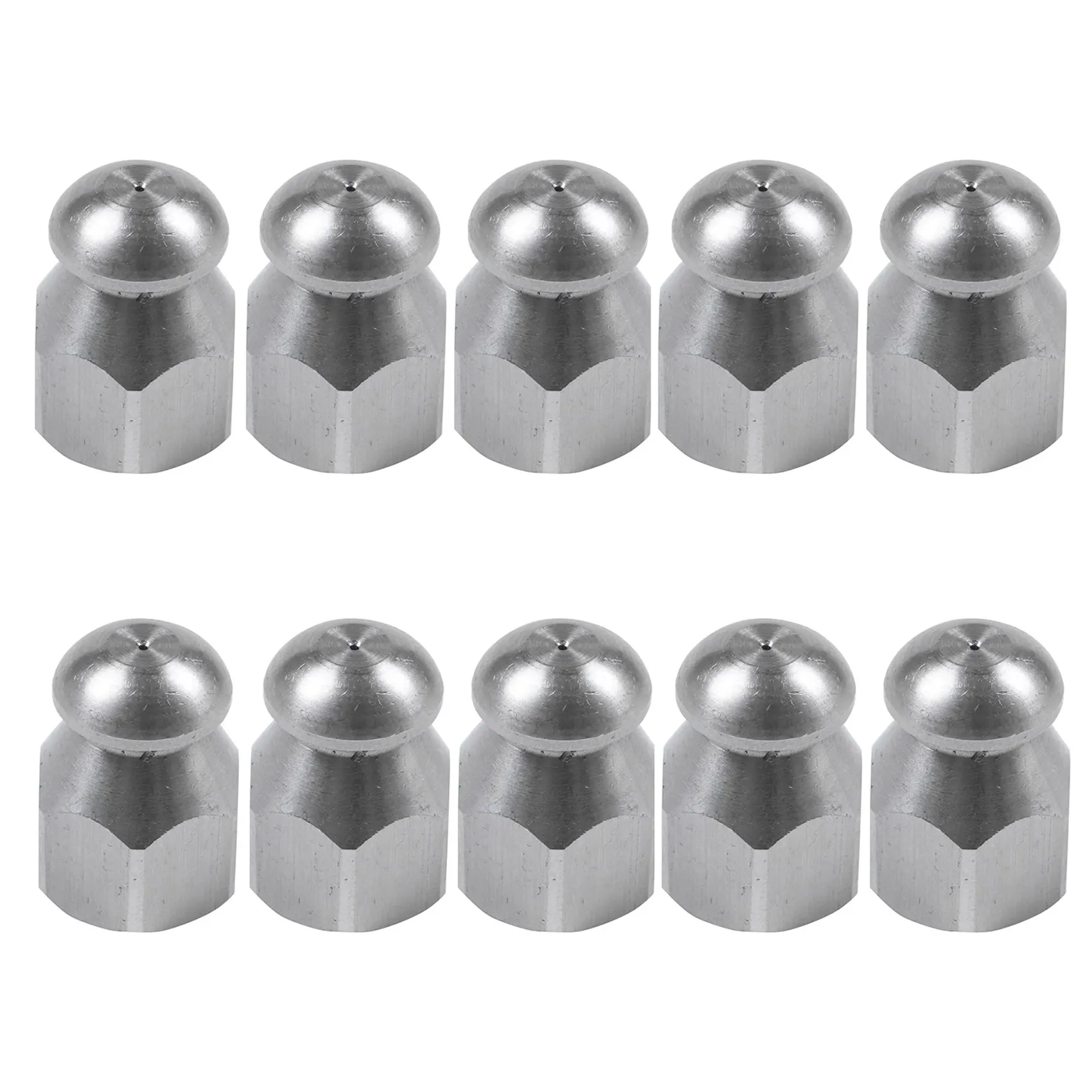 HIM-10X tubo jetter lavadora de pressão dreno esgoto limpeza tubo jetter bocal rotativo 5 jatos (1/4 Polegada)