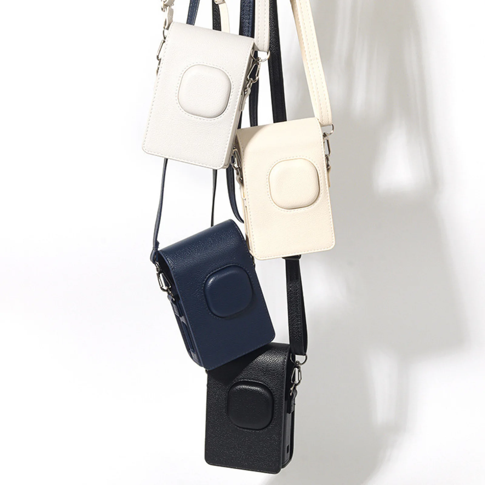 حقيبة كاميرا ريترو ناعمة من جلد البولي يوريثان مع حزام كتف لحقيبة الكاميرا Instax Mini Liplay+ #1