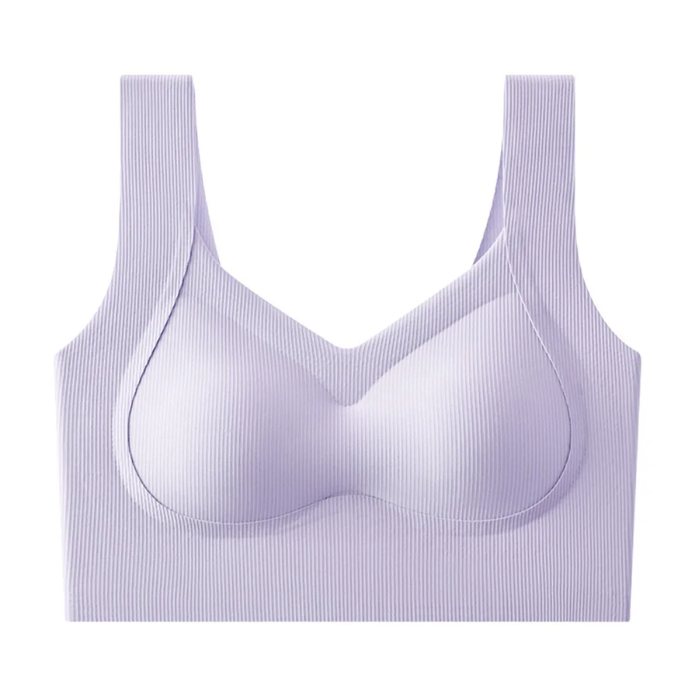 

Large Size Wireless Deep V Bra Close-fitting Shockproof Brassiere for Women Lingerie Beautiful Back Seamless Bra Running