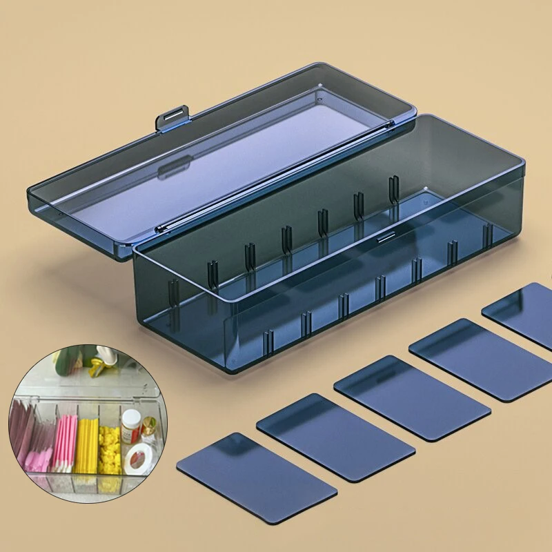 Caja de almacenamiento de herramientas de pestañas de gran capacidad, estuche de pinzas de extensión de pestañas, caja de almacenamiento de herramientas de maquillaje cosmético, accesorios de pestañas