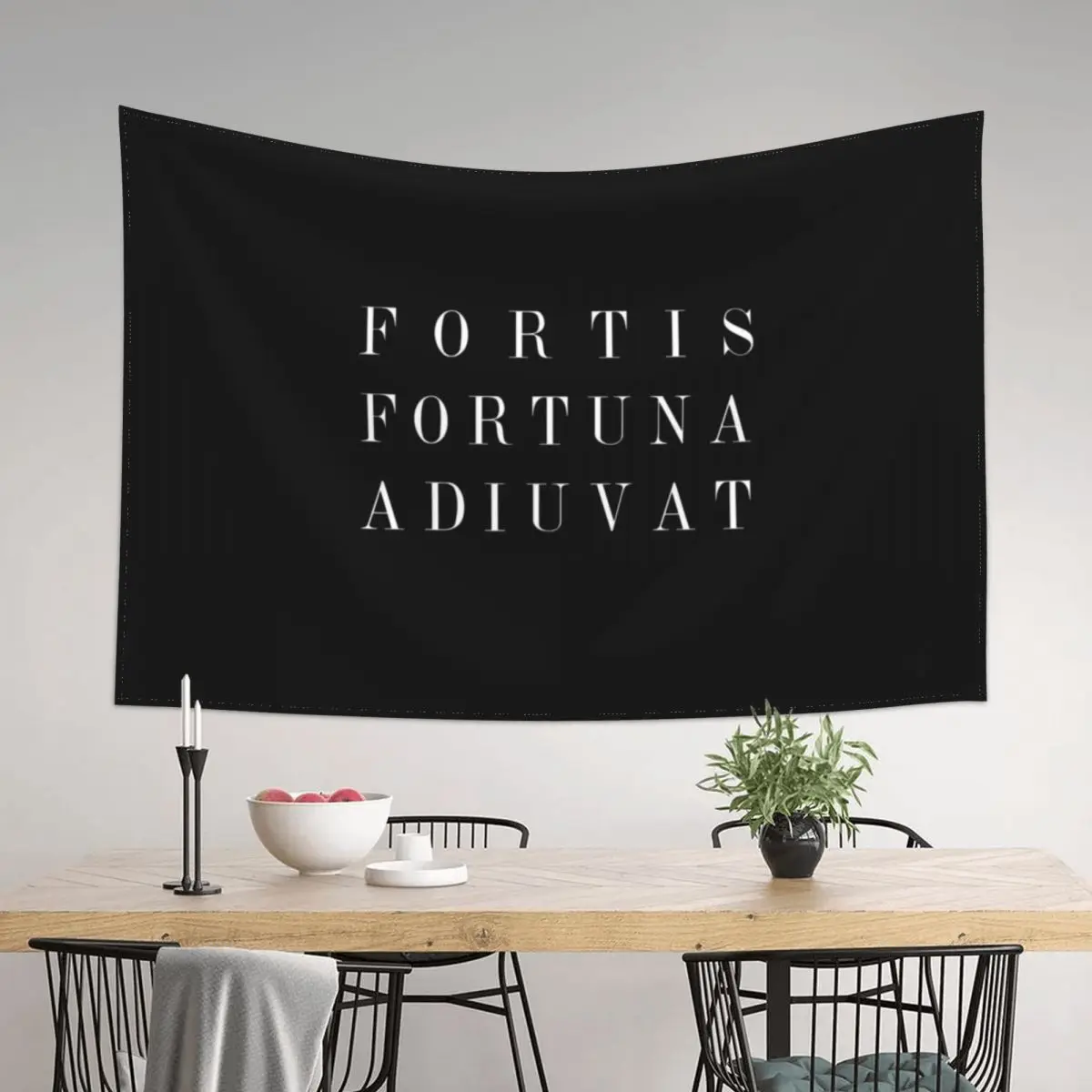 

FORTIS FORTUNA ADIUVAT Tapestry Aesthetics For Room Bed Room Decoration Wall Decoration Tapestry