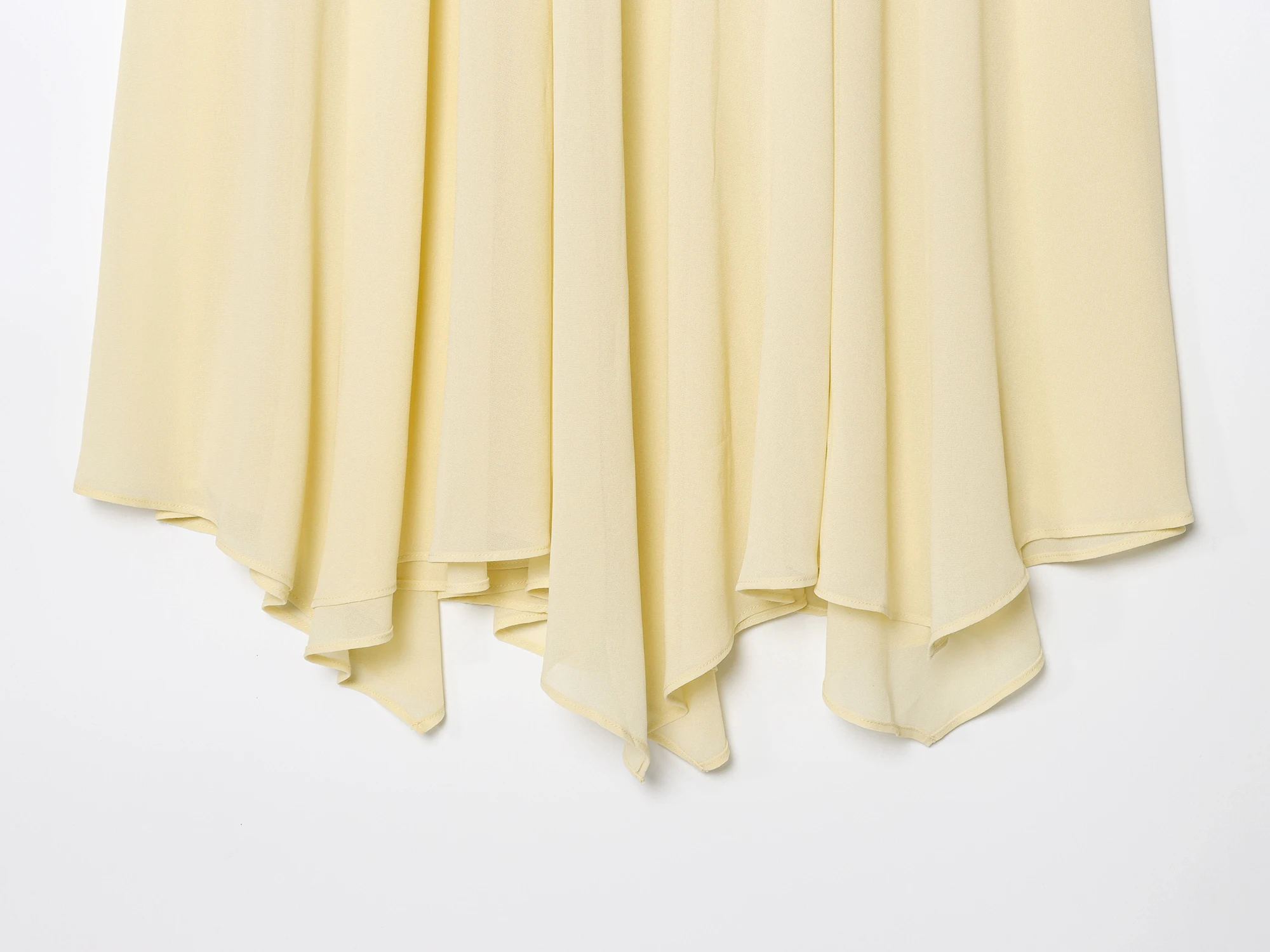 2022 zomer nieuwe producten dameskleding modieuze hoge taille Franse losse golvende chiffon lange rok