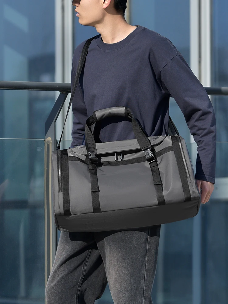large-capacity-casual-travel-bag-men's-single-shoulder-dry-wet-separation-fitness-bag-handheld-sport-bag-functional-style-tra