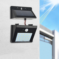 Split Solar Small Wall Light Motion Sensor IP65 Waterproof LED Outdoor Panels Lantern Home Garden Courtyard Household Down Lamp