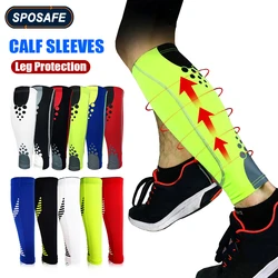 1 pezzo sport Calf Compression Sleeve Shin Splint Support Guard protezione per le gambe calzino ciclismo Running basket Football Tennis