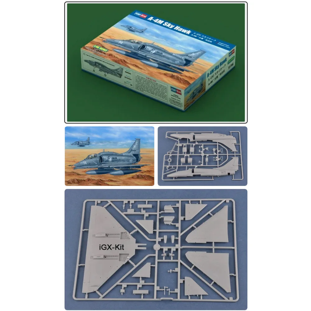 HobbyBoss 81766 1/48 Scale US A4 A-4 A4M A-4M Sky Hawk Attack Aircraft Plane Airplane Plastic Assembly Model Building Kit