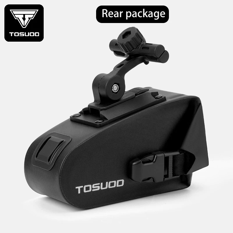 TOSUOD Fahrrad-Hecktasche, große Kapazität, Autobahn, Mountainbike, Hartschale, wasserdichte Schnellverschluss-Aufbewahrungstasche