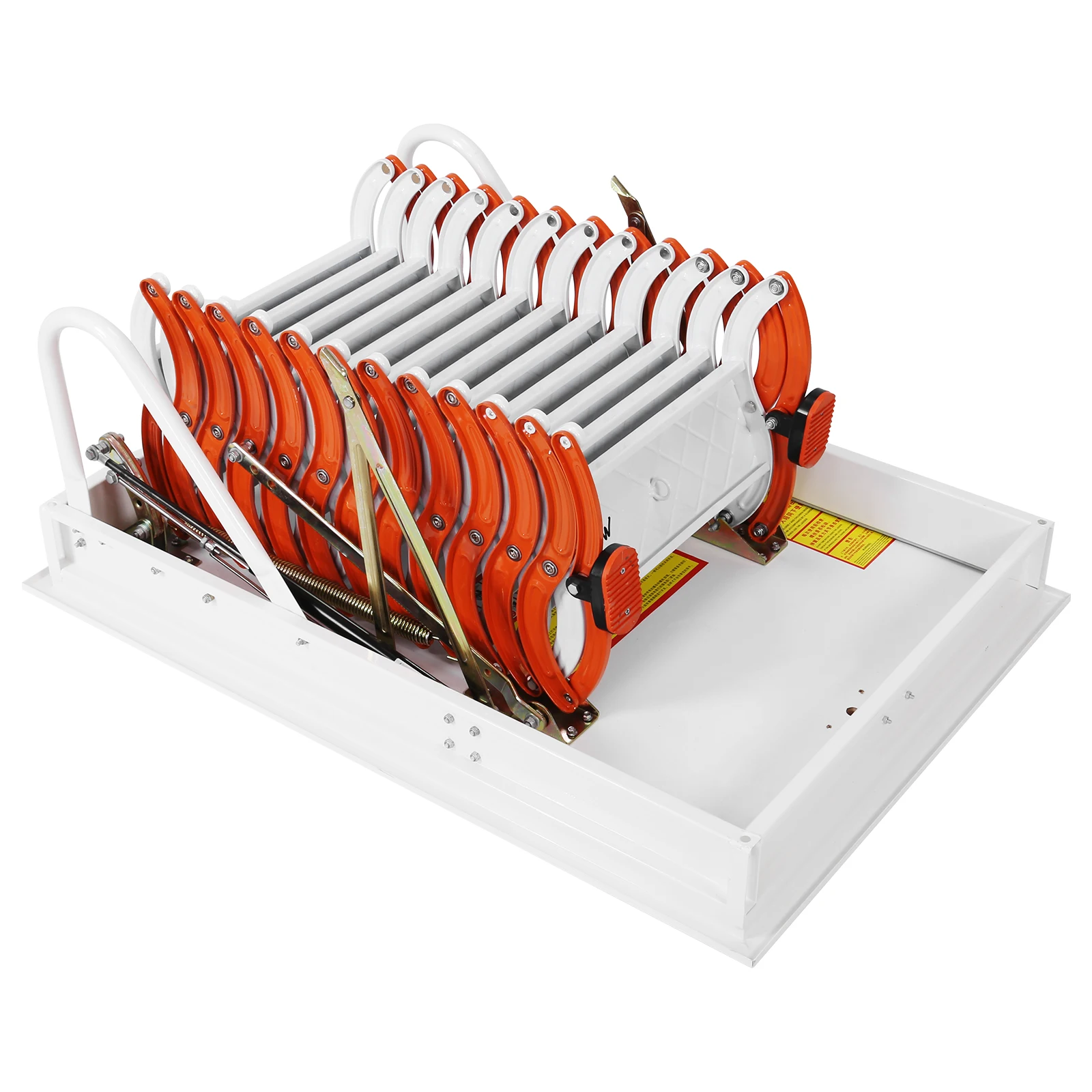

12-ступенчатая потолочная лестница для чердака, регулируемая, 3,1 м, нагрузка до 300 кг, с поручнями, выдвижная система для использования внутри и снаружи помещений