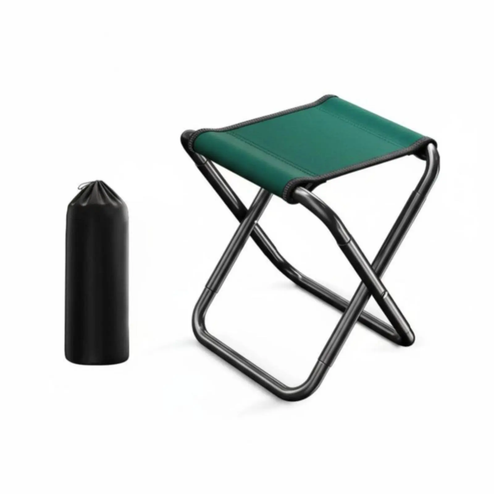 

foldable Mini Stool Foldable 4-Legged Folding Stool space-saving Lightweight for Anglers, tripers, Fishing, trip, Queueing