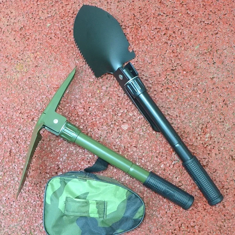 1PC Engineer Shovel Military Shovel Outdoor Multifunctional Folding Garden Hand Tools Vehicle Camping Fishing Spade Pickaxe New