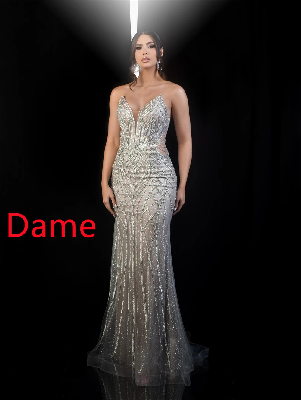 Abito da sera sexy in tulle a sirena personalizzato Abito classico senza spalline senza maniche per ritorno a casa Abiti da cerimonia su misura con lacci