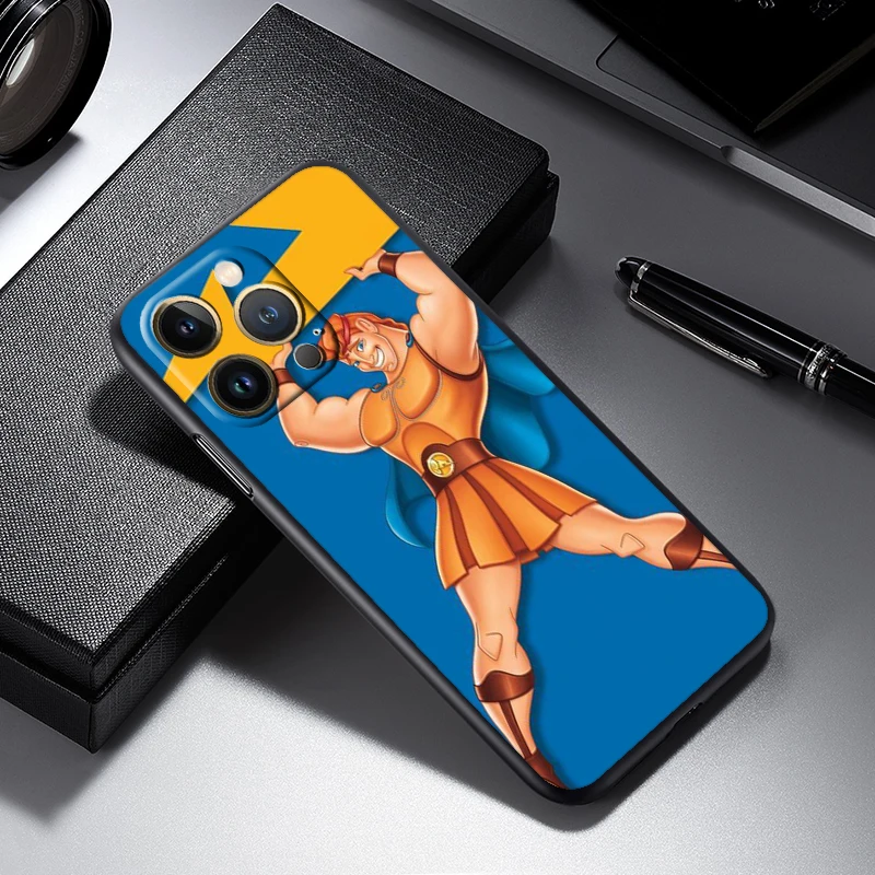 Hercules miga Hades Hades per iPhone 15 14 13 12 11 XS XR X 8 7 SE Pro Max Plus Mini custodia per telefono Funda nera
