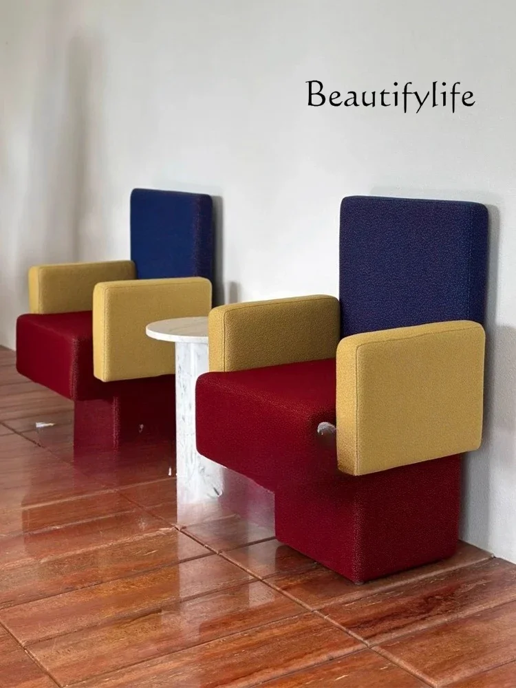 

A44 New medieval single sofa living room special-shaped leisure chair villa armrest sofa home