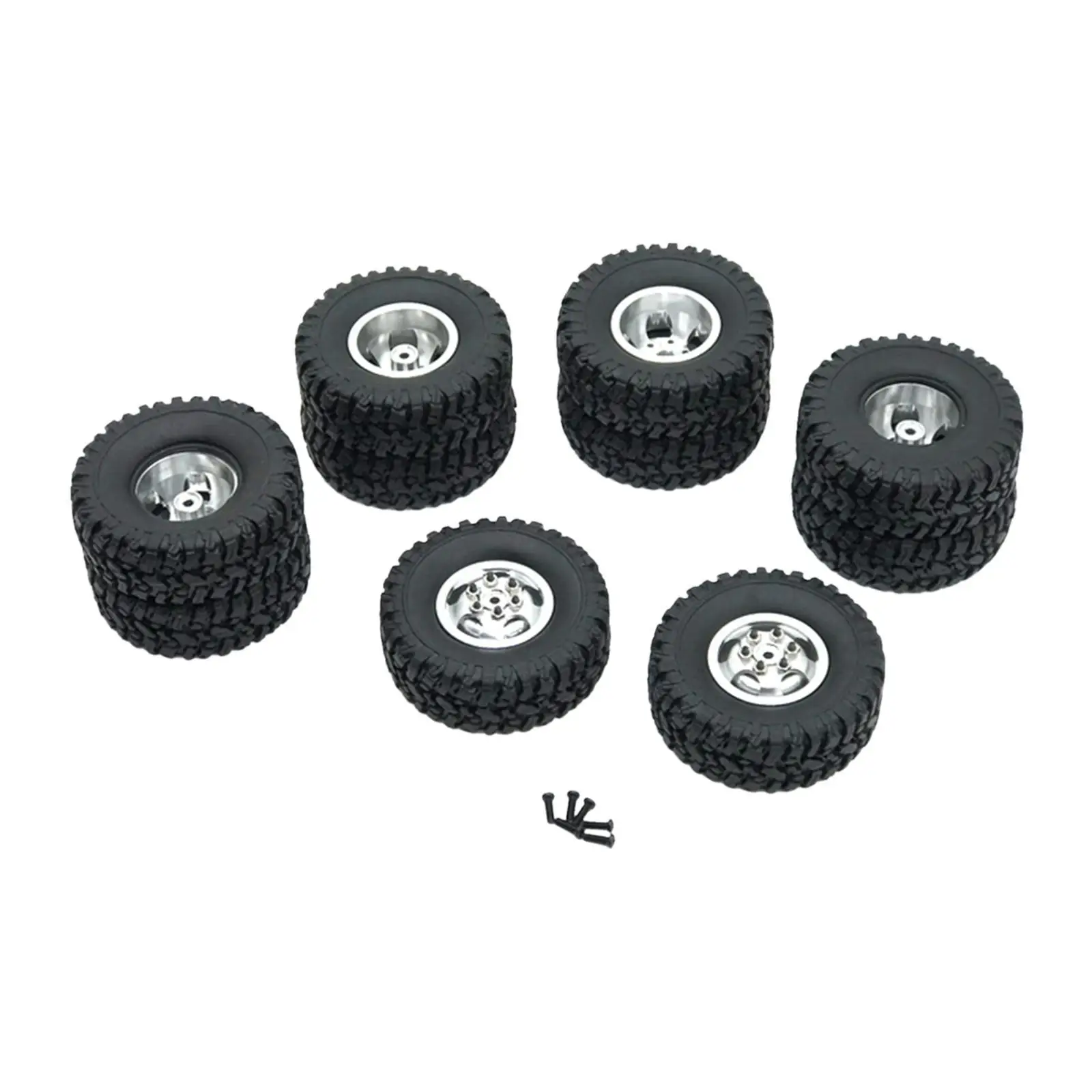 

4x Remote Control Rubber Tire for WPL B16 B36 Buggy Trucks Replacements
