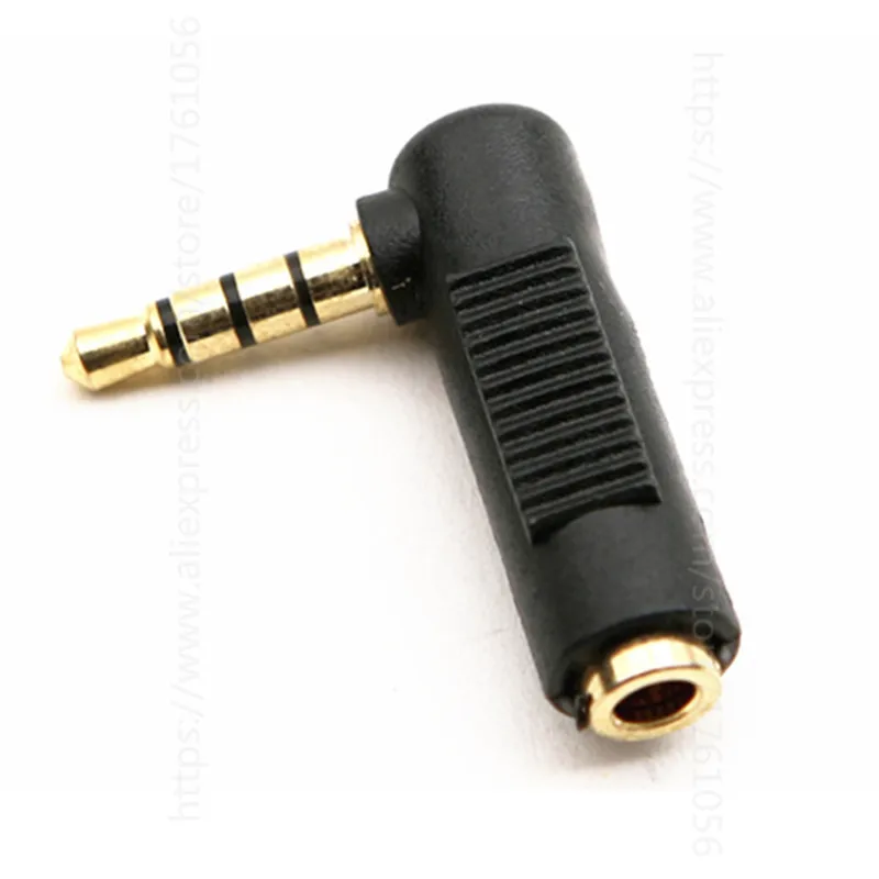 90 stopni 3.5mm Audio Stereo Adapter wtyk męski na żeński L kształt słuchawki AUX konwertera Adapter gniazda Jack akcesoria do słuchawek