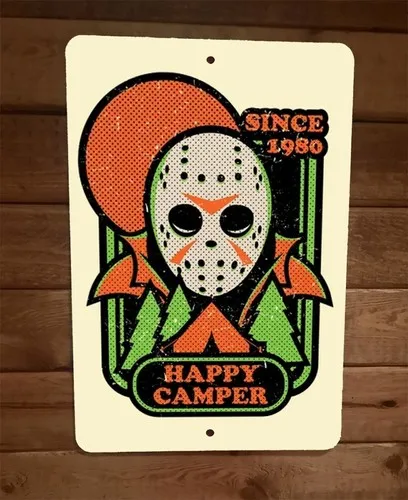 Since 1980 Happy Jason Voorhees Crystal Lake  Wall Sign Friday 13th