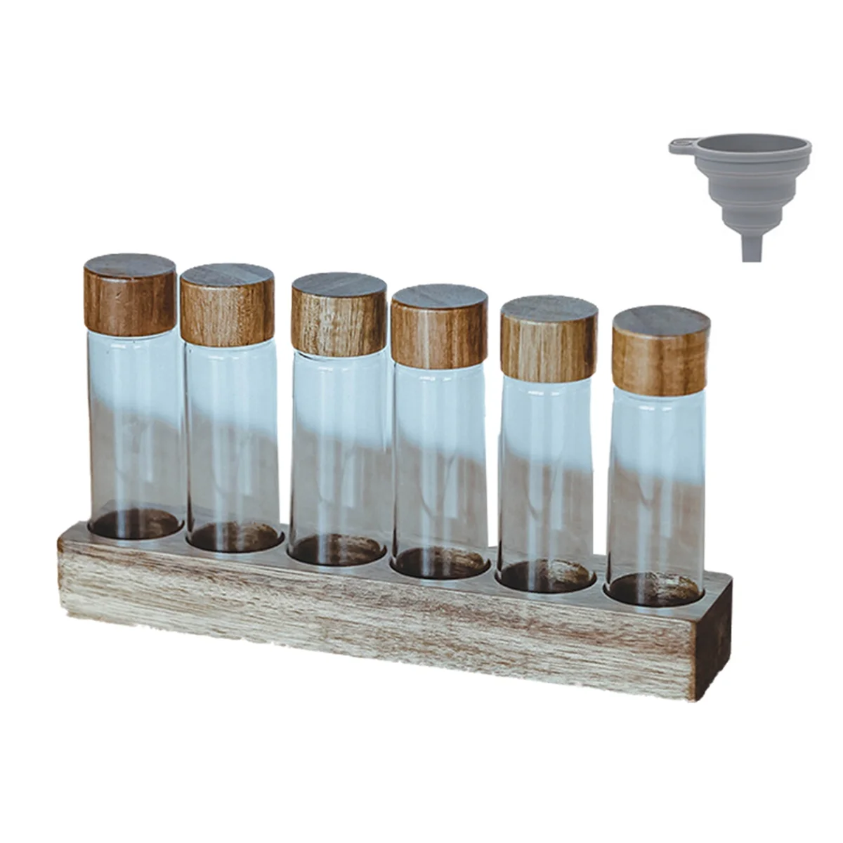 Coffee Bean Storage Container Display Rack, Tea Tube Glass, Coffee Accessories Tools, Barista Coffee Small