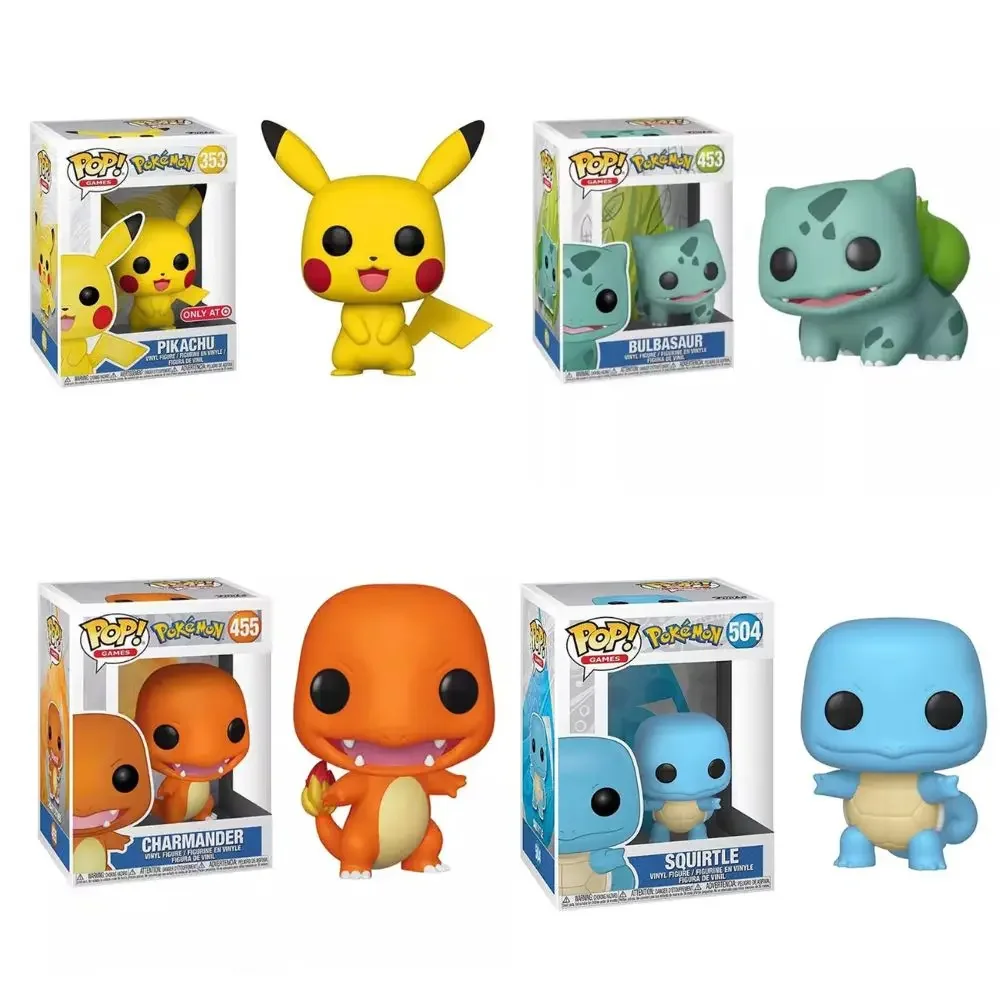 FUNKO POP بوكيمون أنيمي الشكل اللعب بيكاتشو تشارجر Mewtwo الديكور الحلي عمل الشكل للأطفال عيد ميلاد لعبة الهدايا