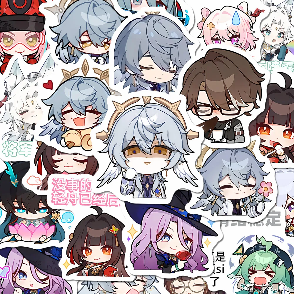 86pcs Anime Honkai: Star Rail Sunday Kafka Cosplay Stickers Tags Decals Phone Ipad Tablet DIY Waterproof Paster Adorn Xmas Gift