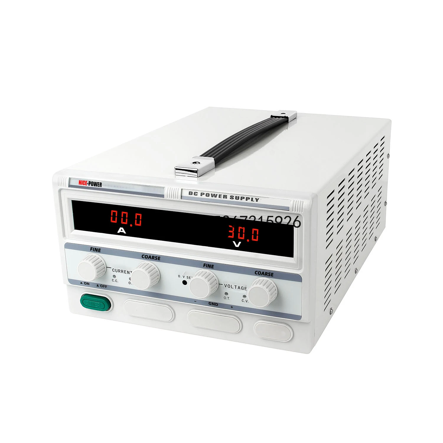

NICE-POWER Настольный источник питания постоянного тока 30 В 50 А Высокая мощность 3 цифровых светодиодных импульсных лабораторных испытаний 1500 Вт
