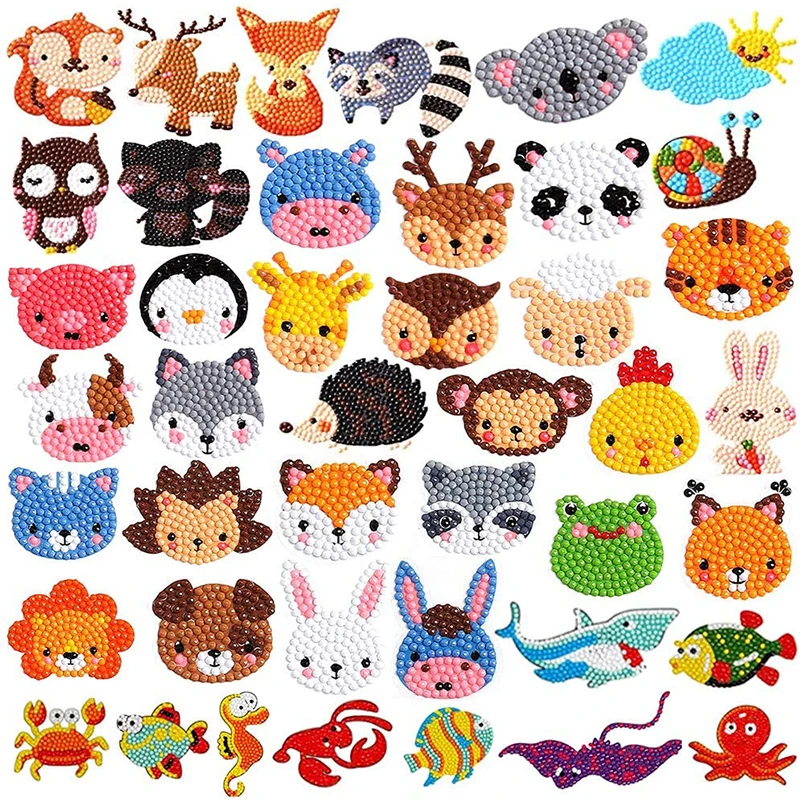 

5D DIY Diamond Painting Kit Cute Cartoon Animal Unicorn Crystal Puzzle Toy Diamond Stickers Paint by Numbers Toys Gifts for Kids