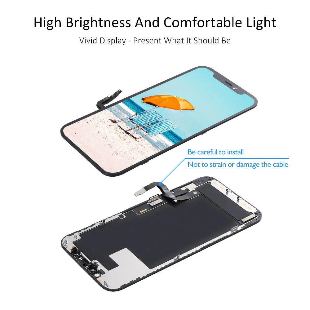 AAA Quality LCD Display For iPhone X XR XS MAX 11 12 13 PRO Touch Screen Digitizer Assembly Replacement For iPhone 6 S 7 8 Plus