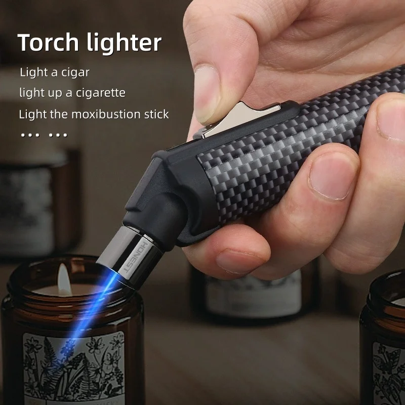 Honest jet lighter fashionable cigar lighter premium butane torch lighters outdoor fire starting tools tools festival gifts fire