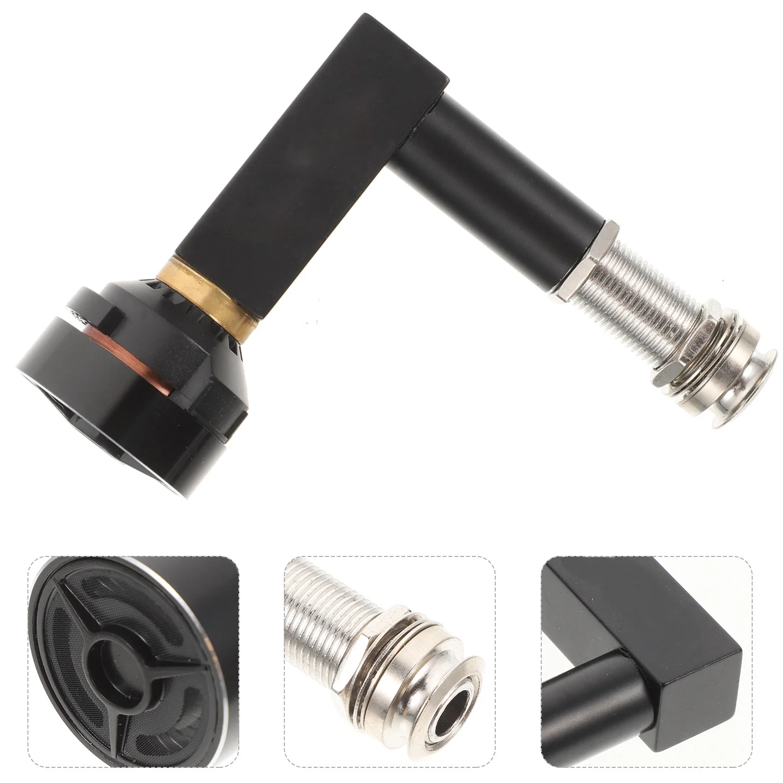 

Premium Cajon Drum Pickup Wp04 Black Durable Sound Sensor For African Box Drums Elbow Style Unique Fit Percussion Instrument