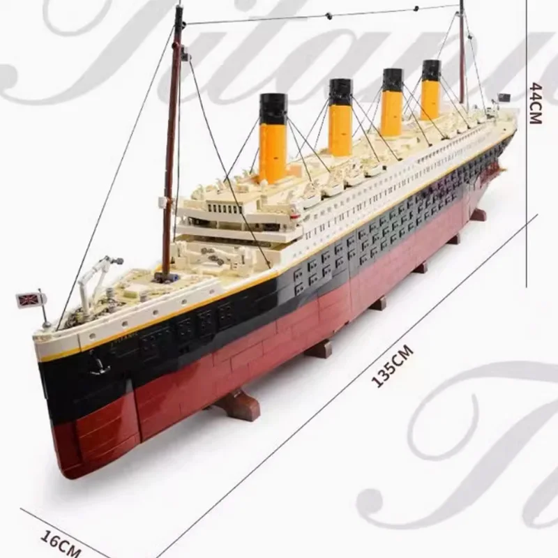 Nieuw product 9090 stks film Titanic grote cruiseschip cruise model 10294 bouwstenen Diy moeilijk speelgoed voor kinderen en jongens