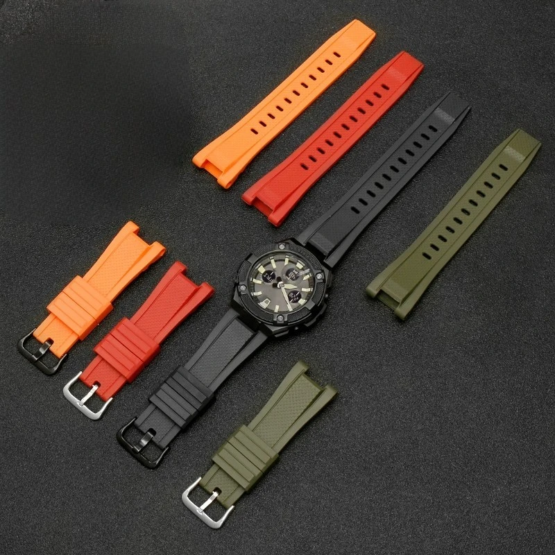 For Casio G-SHOCK silicone rubber watch strap GST gst-210 gst-b100 S110 GST-W300 410 210 400G S130 S310 S330 watchband bracelet