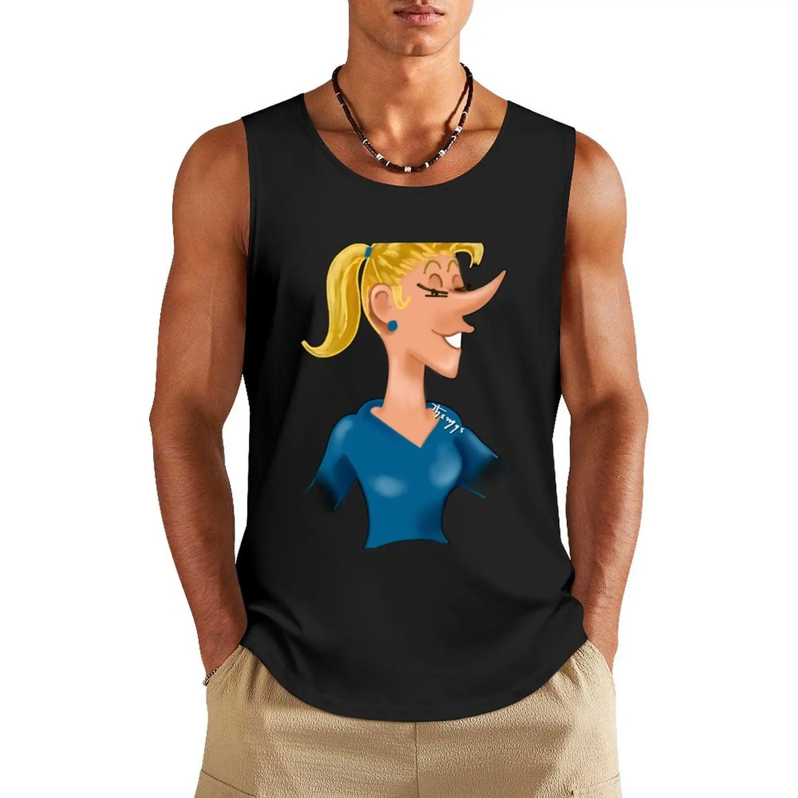 

Dorothée Color Tank Top male top men gym clothing T-shirt sports