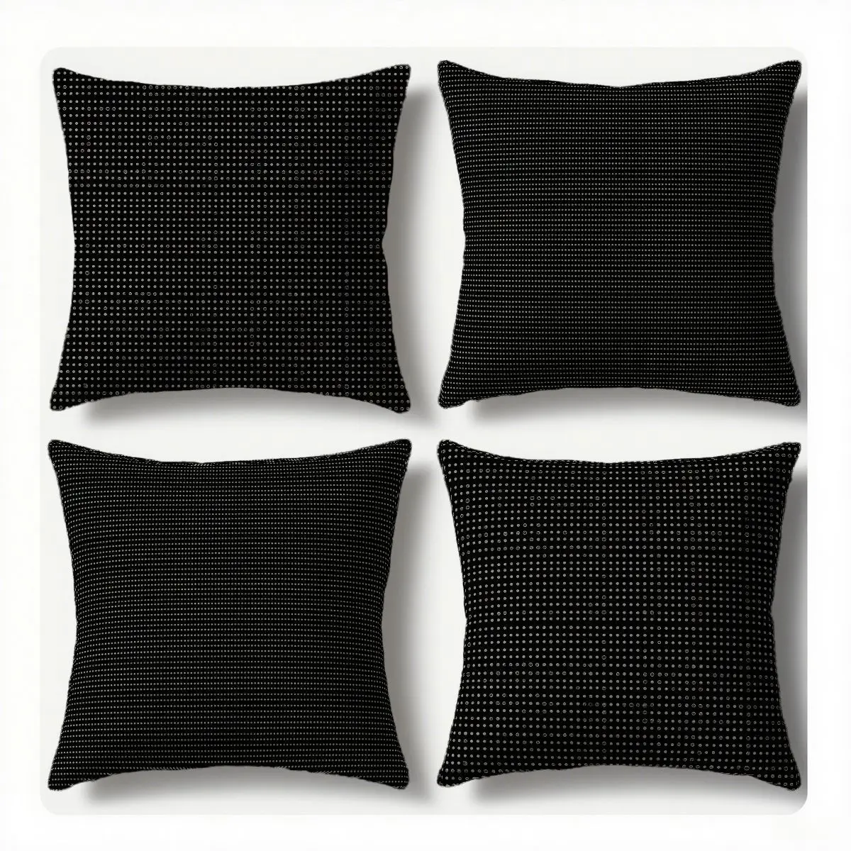 

Наволочки из 4 предметов с классическим черным точечным узором, минималистичный стиль, модные и многофункциональные, улучшают домашний стиль, подходят для S