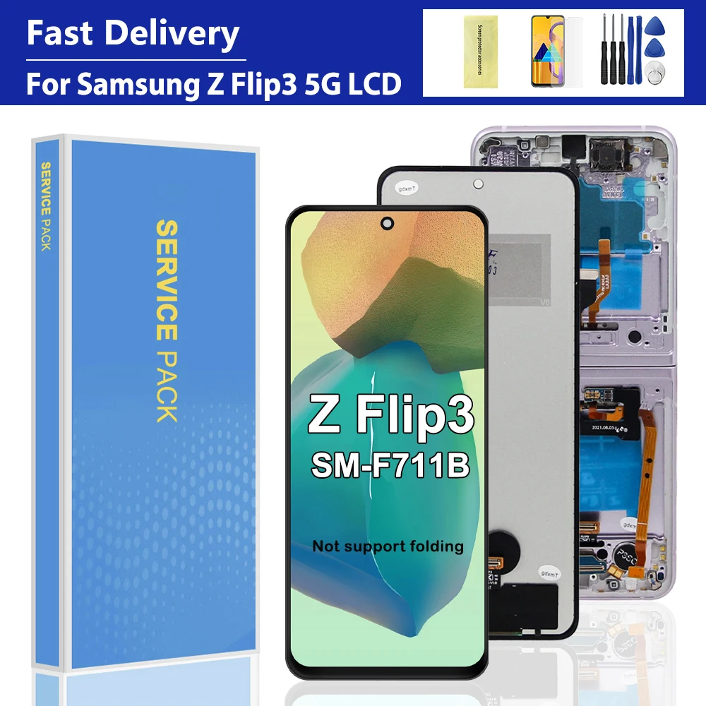 for-samsung-z-flip3-5g-tft-quality-lcd-display-touch-screen-assembly-compatible-with-f711-f711b-f711u-models
