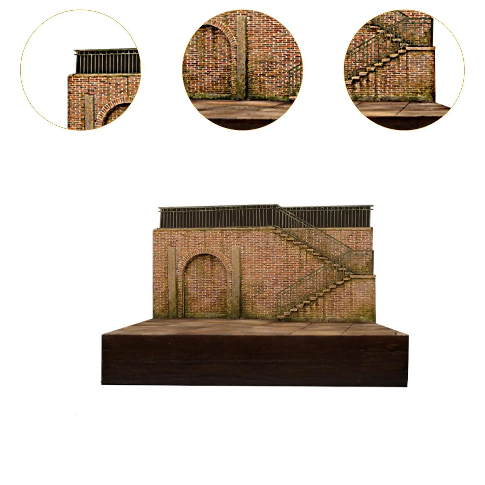 1/35 Building Model Kit, Sand Table Architecture Model, DIY Scene Factory, Easy Assembly, Micro Landscape Scenery Layout