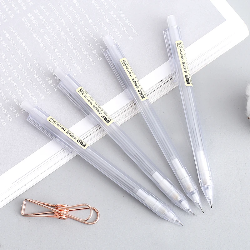 

Beginner 2b Pencil Primary School Students Exam Transparent Frosted Automatic Pencil Automatic Pen