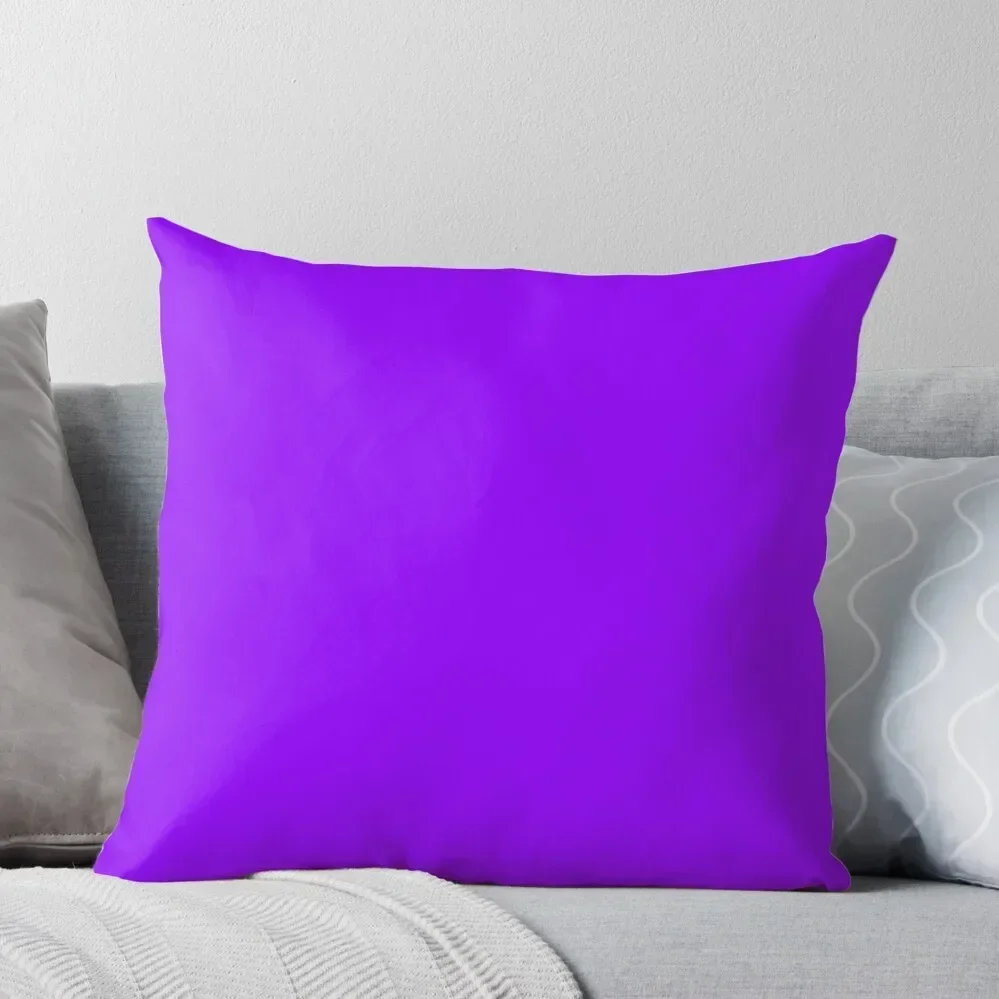 

SOLID PLAIN Electric Violet Neon Violet OVER 100 SHADES OF PURPLE BY OZCUSHIONS Throw Pillow Pillow Case pillow