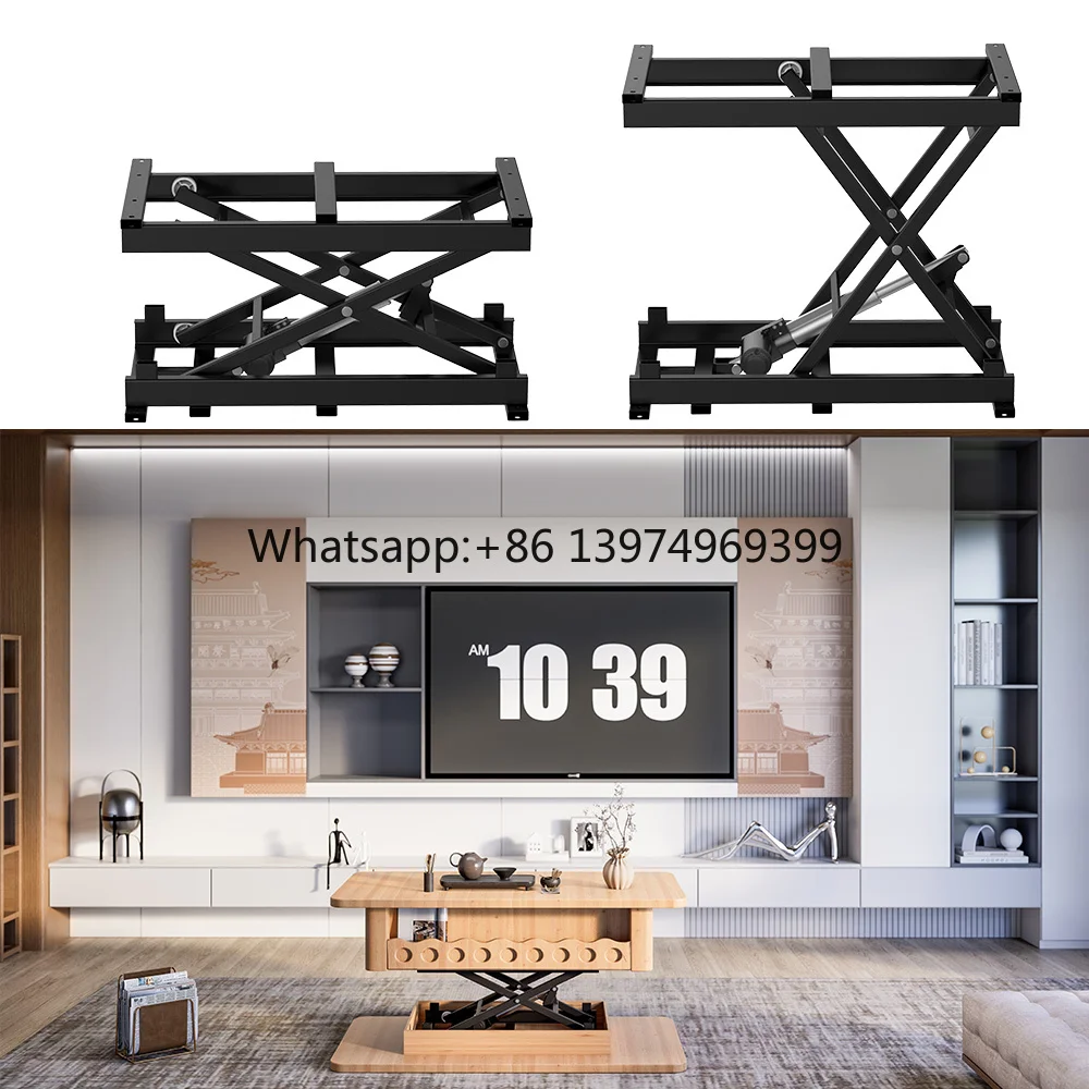 Electric Table Top Lifting up Mechanism Coffee Table Bracket for Furniture Hardware with Remote Mechanism