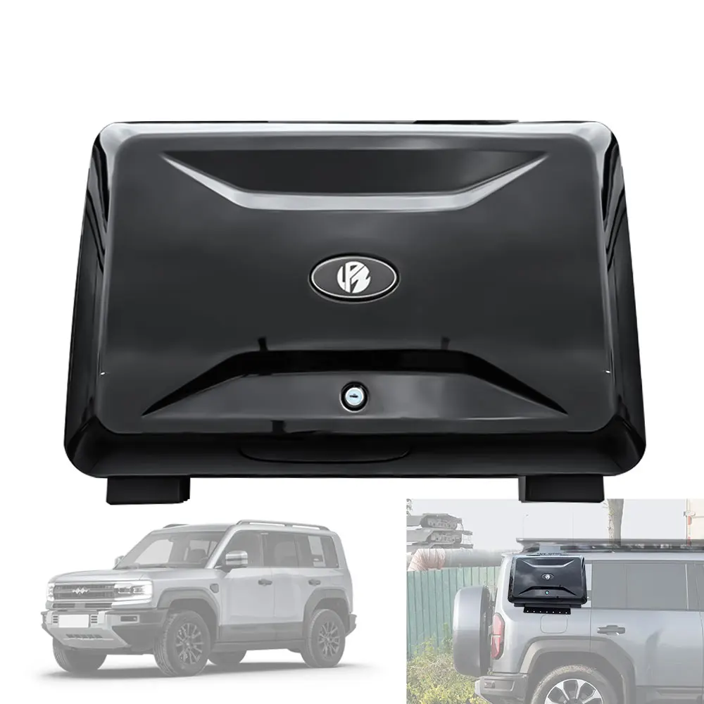 Car Accessories Black Roof Cargo Carrier Luggage Storage Box Side Box Carrier Tool Box For BYD Formula Leopard 5