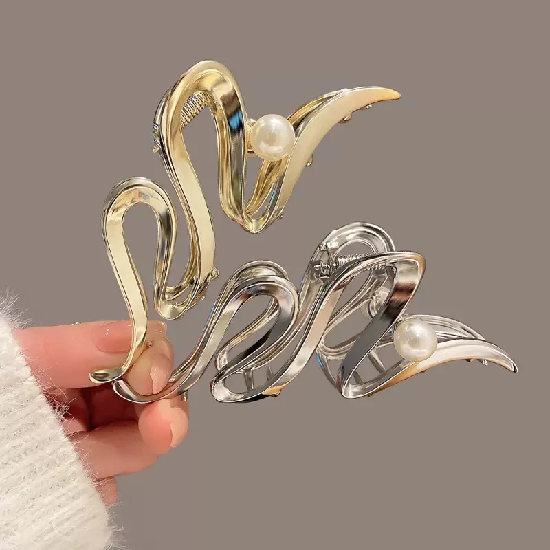 Fashion Geometric Metal Hair Claw Clips for Women Vintage Hair Clamps Crab Headband Hairpin Girls Hair Accessories Headwear