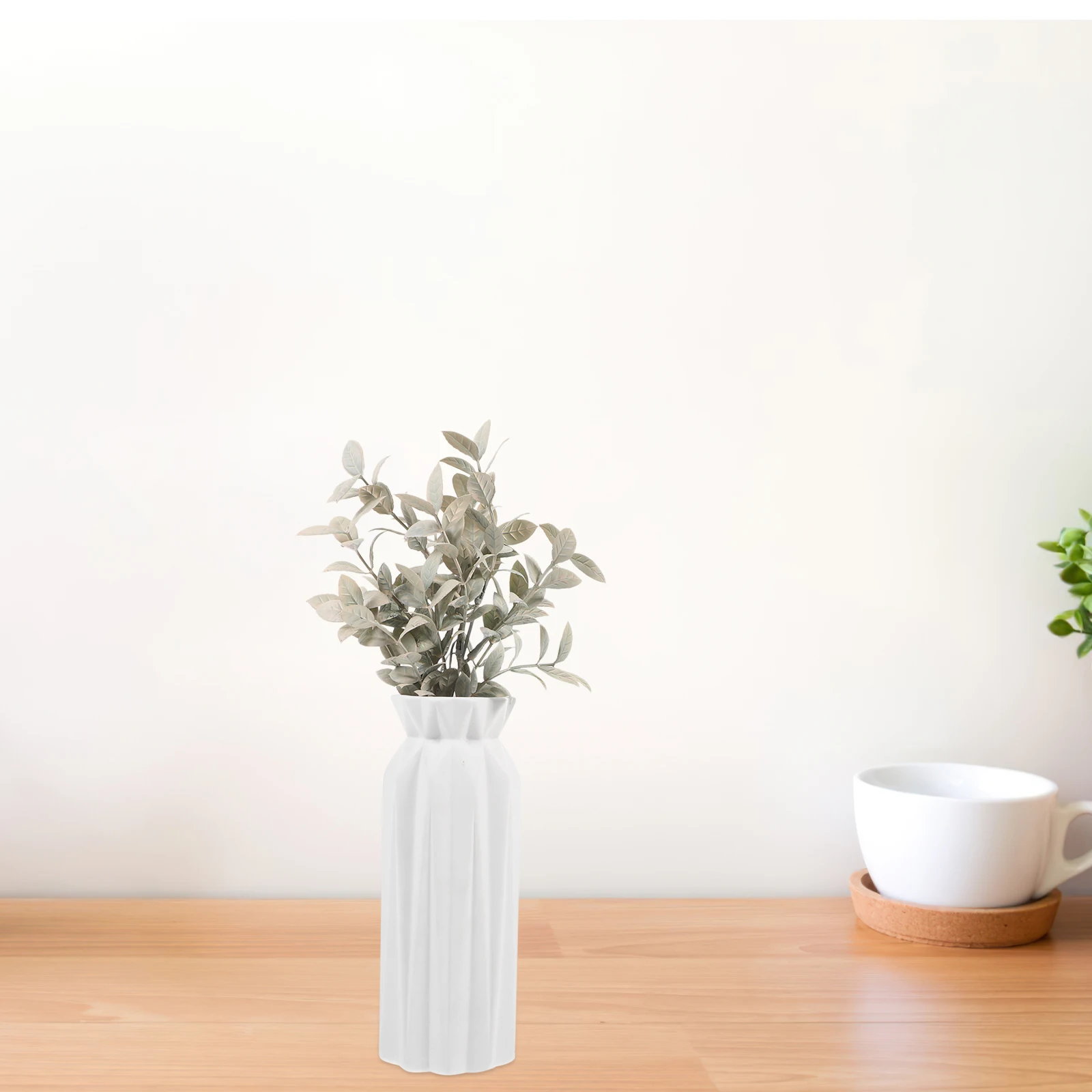 

Artificial Bouquet Stems White Green Faux Greenery Stem Flower Arrangement Ornament Home Interior Decor Refreshing Comfortable