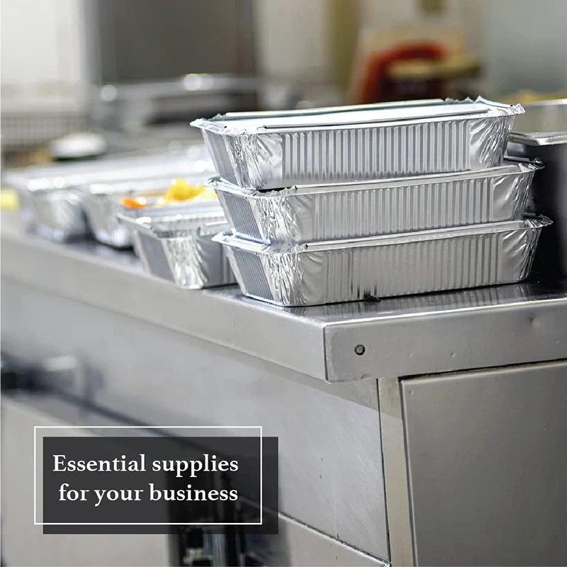 

7.3x5.2 "disposable takeaway pan with transparent lid for freshness preservation, environmental friendliness, and recyclability