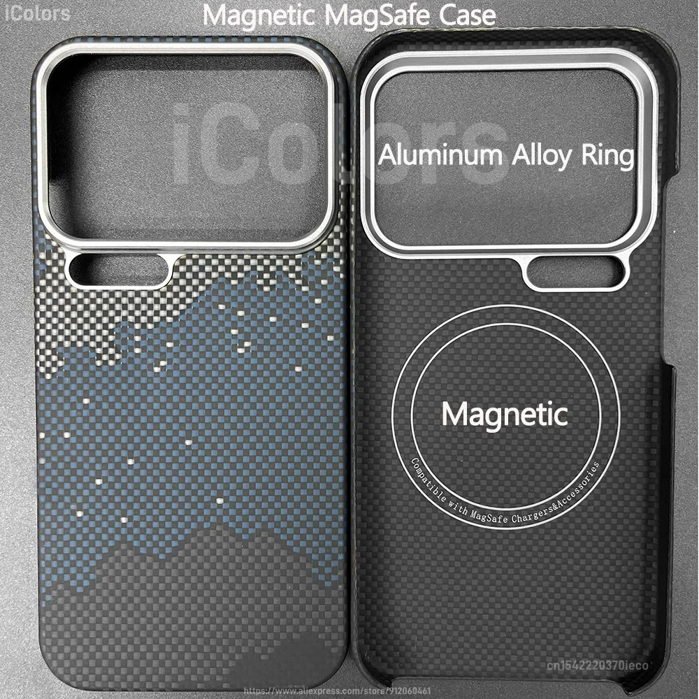 

Для Xiaomi 17 Pro Max/17 Pro/17 арамидный чехол из углеродного волокна, ультратонкий легкий защитный чехол, совместимый с MagSafe