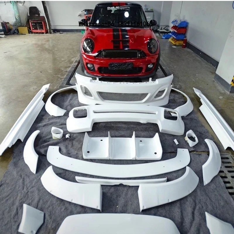 R56 Body Kit for Mini R56 2006-2012 to LB Style Wide Body Kit FRP Car Bumper Wide R56 Coupe Full Kit