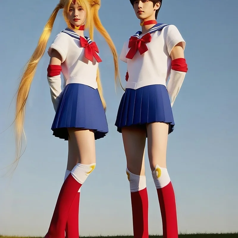 

Костюм для косплея Water Moon, костюм на Хэллоуин для мальчиков и девочек, красивый воин, матросский ролевой аниме-костюм